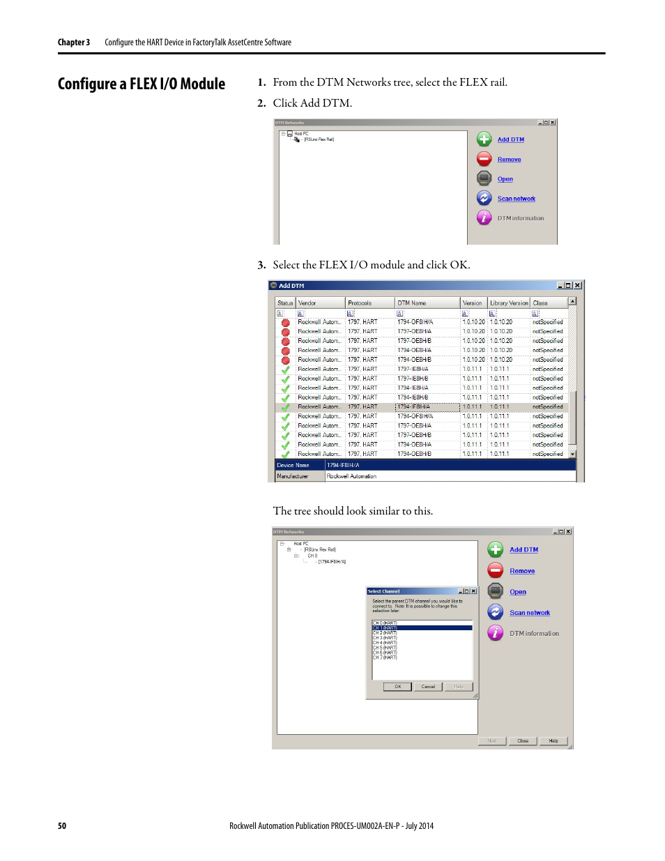 Configure a flex i/o module | Rockwell Automation 1734sc-IE4CH E+H Instruments via HART to PlantPAx User Manual User Manual | Page 50 / 160