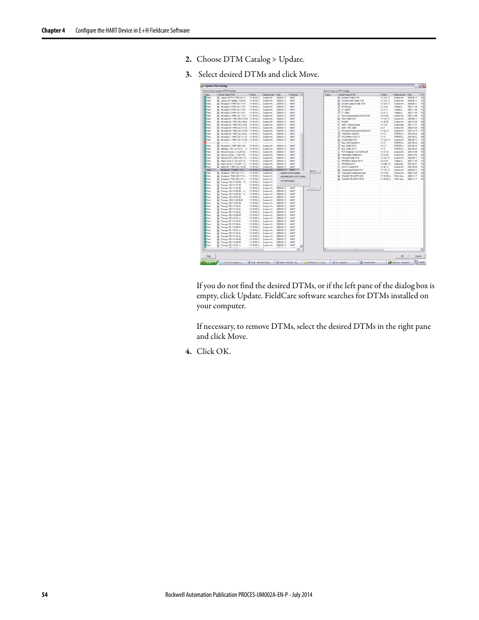 Rockwell Automation 1734sc-IE4CH E+H Instruments via HART to PlantPAx User Manual User Manual | Page 54 / 160