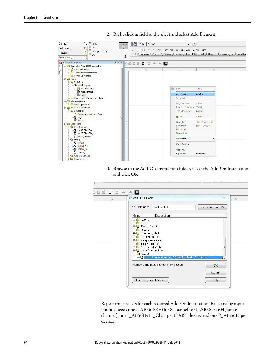 Rockwell Automation 1734sc-IE4CH E+H Instruments via HART to PlantPAx User Manual User Manual | Page 64 / 160