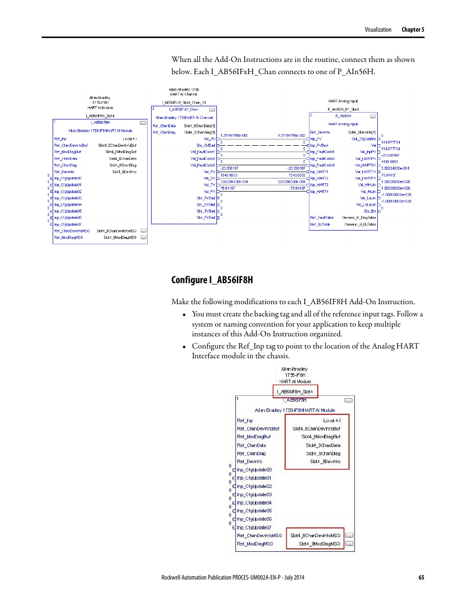 Configure i_ab56if8h | Rockwell Automation 1734sc-IE4CH E+H Instruments via HART to PlantPAx User Manual User Manual | Page 65 / 160