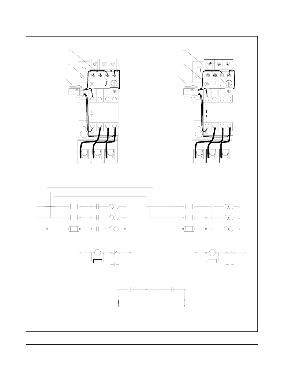 Wiring diagram, T3 t2 t1, P8a connector set to "a | Set to rated blower motor amps (fla), Auto) | Rockwell Automation Flex/WebPak 3000 Digital DC Drive Blower Motor Starter Kit User Manual | Page 8 / 10