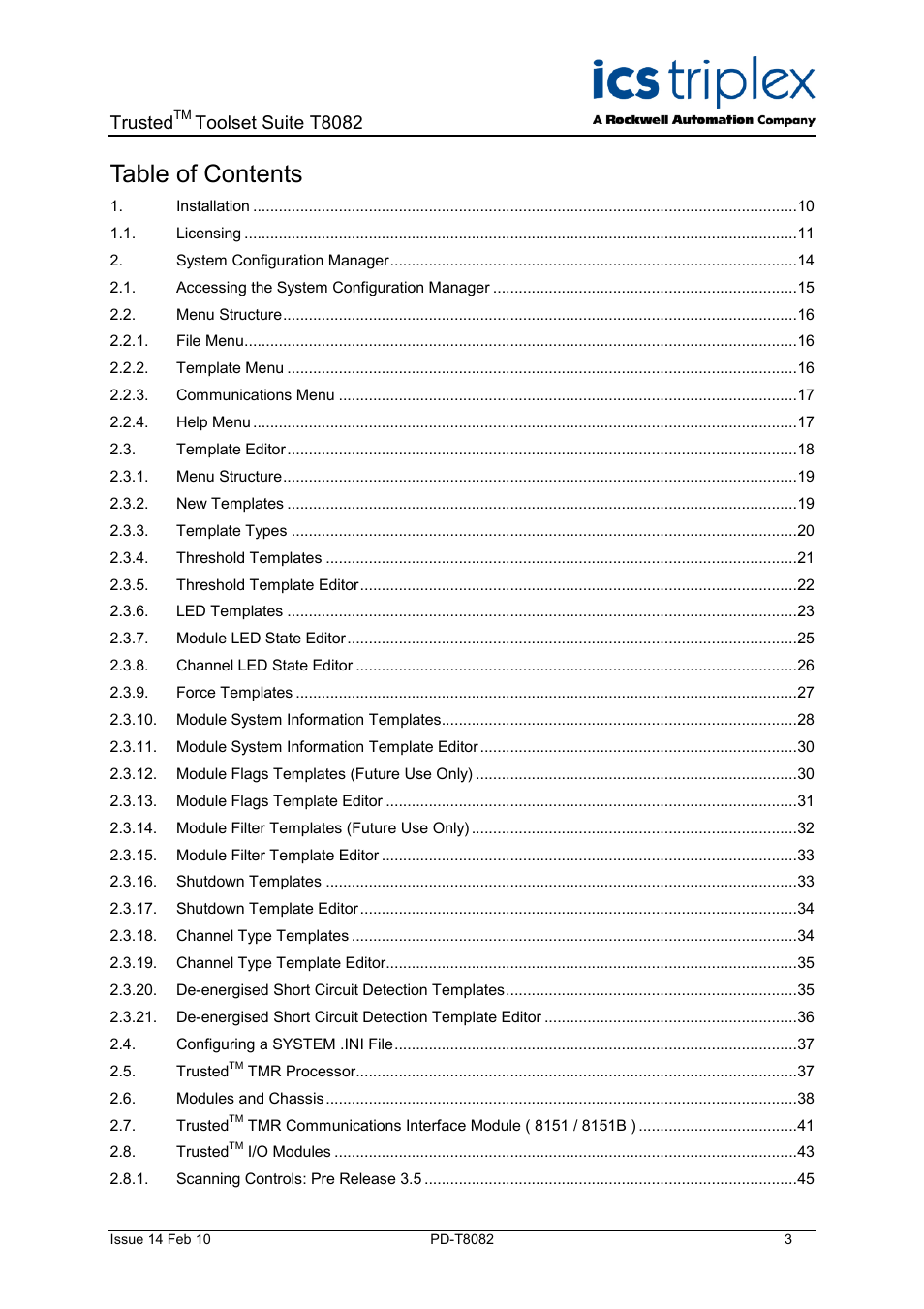 Rockwell Automation T8082 Trusted Toolset Suite User Manual | Page 3 / 82