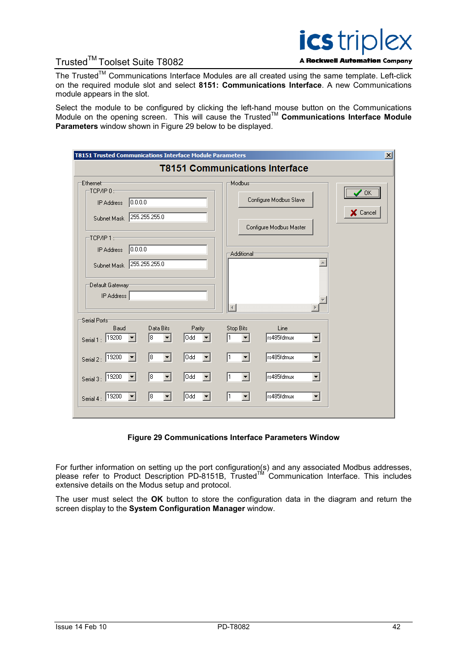 Trusted, Toolset suite t8082 | Rockwell Automation T8082 Trusted Toolset Suite User Manual | Page 42 / 82