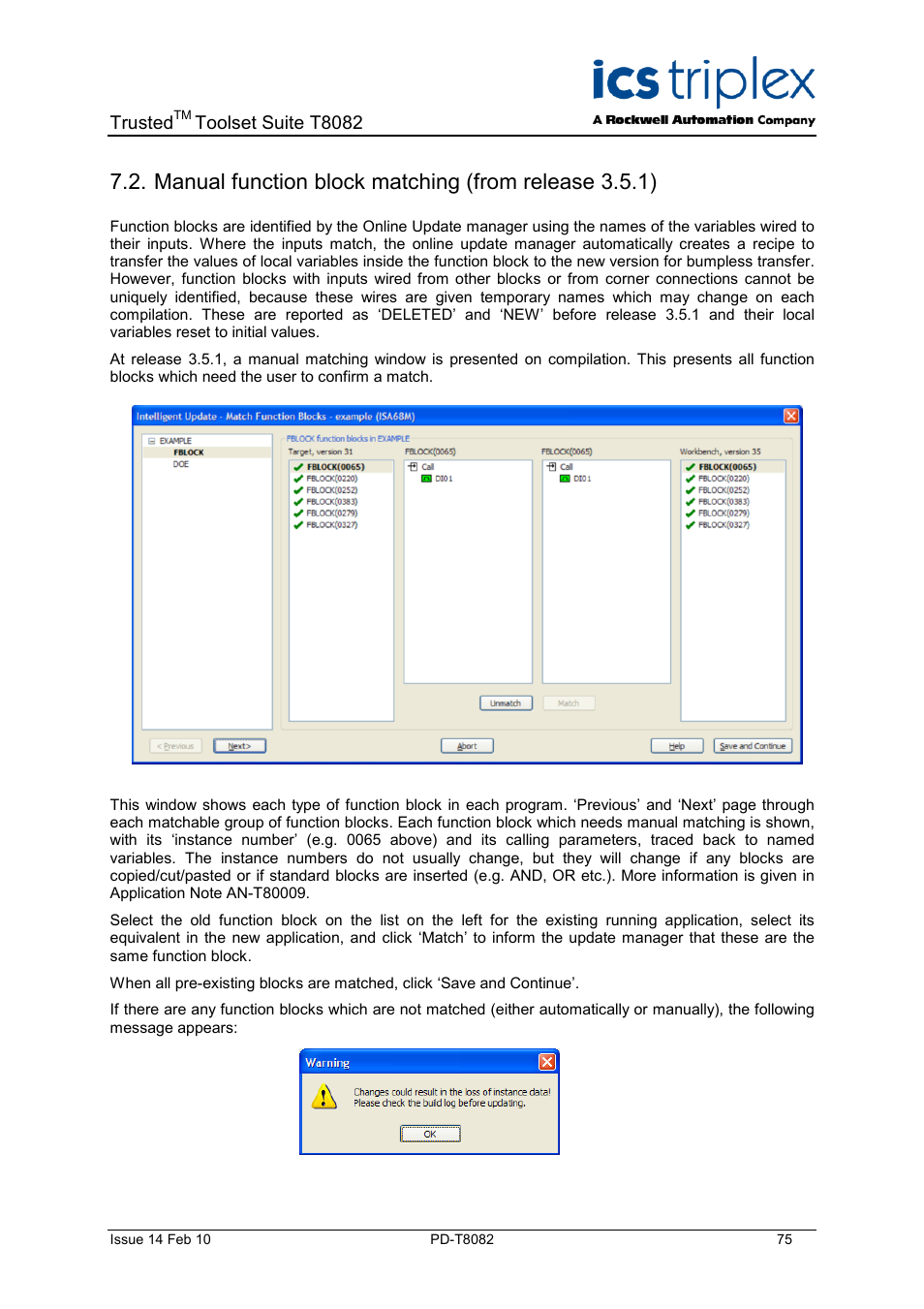 Rockwell Automation T8082 Trusted Toolset Suite User Manual | Page 75 / 82