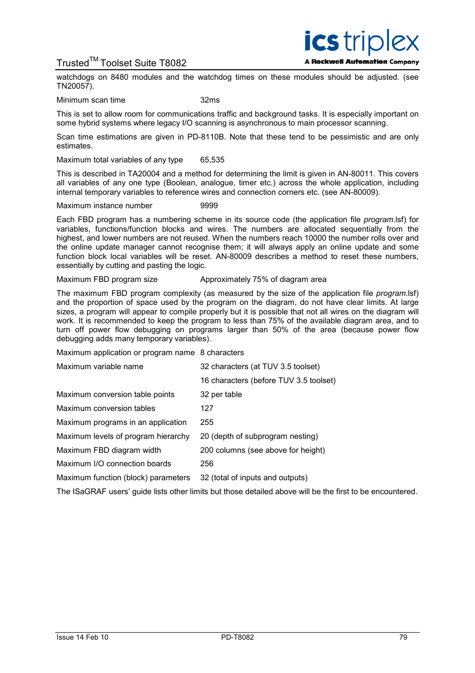 Trusted, Toolset suite t8082 | Rockwell Automation T8082 Trusted Toolset Suite User Manual | Page 79 / 82