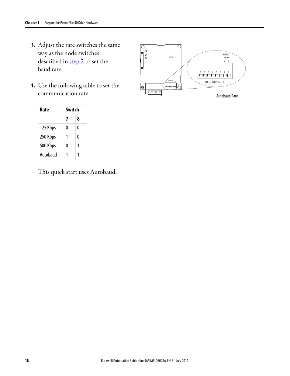 Rockwell Automation Logix5000 Control Systems: Connect PowerFlex 40 Drive over DeviceNet Quick Start User Manual | Page 18 / 54