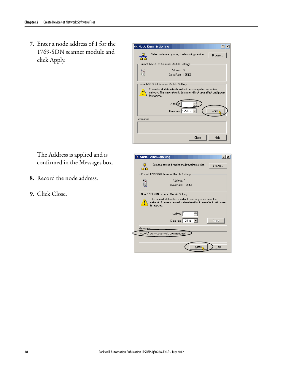Rockwell Automation Logix5000 Control Systems: Connect PowerFlex 40 Drive over DeviceNet Quick Start User Manual | Page 28 / 54