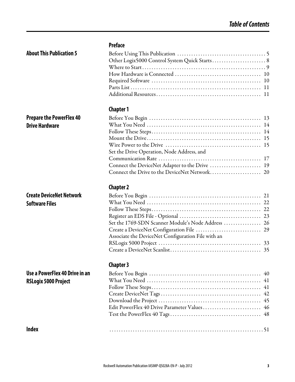 Rockwell Automation Logix5000 Control Systems: Connect PowerFlex 40 Drive over DeviceNet Quick Start User Manual | Page 3 / 54