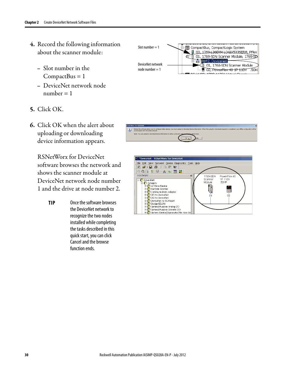 Rockwell Automation Logix5000 Control Systems: Connect PowerFlex 40 Drive over DeviceNet Quick Start User Manual | Page 30 / 54