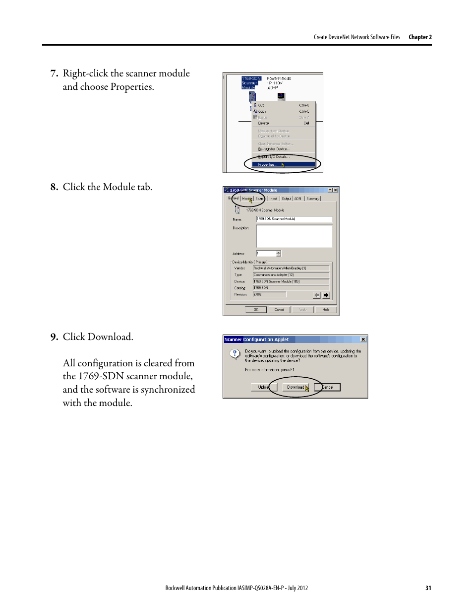 Rockwell Automation Logix5000 Control Systems: Connect PowerFlex 40 Drive over DeviceNet Quick Start User Manual | Page 31 / 54