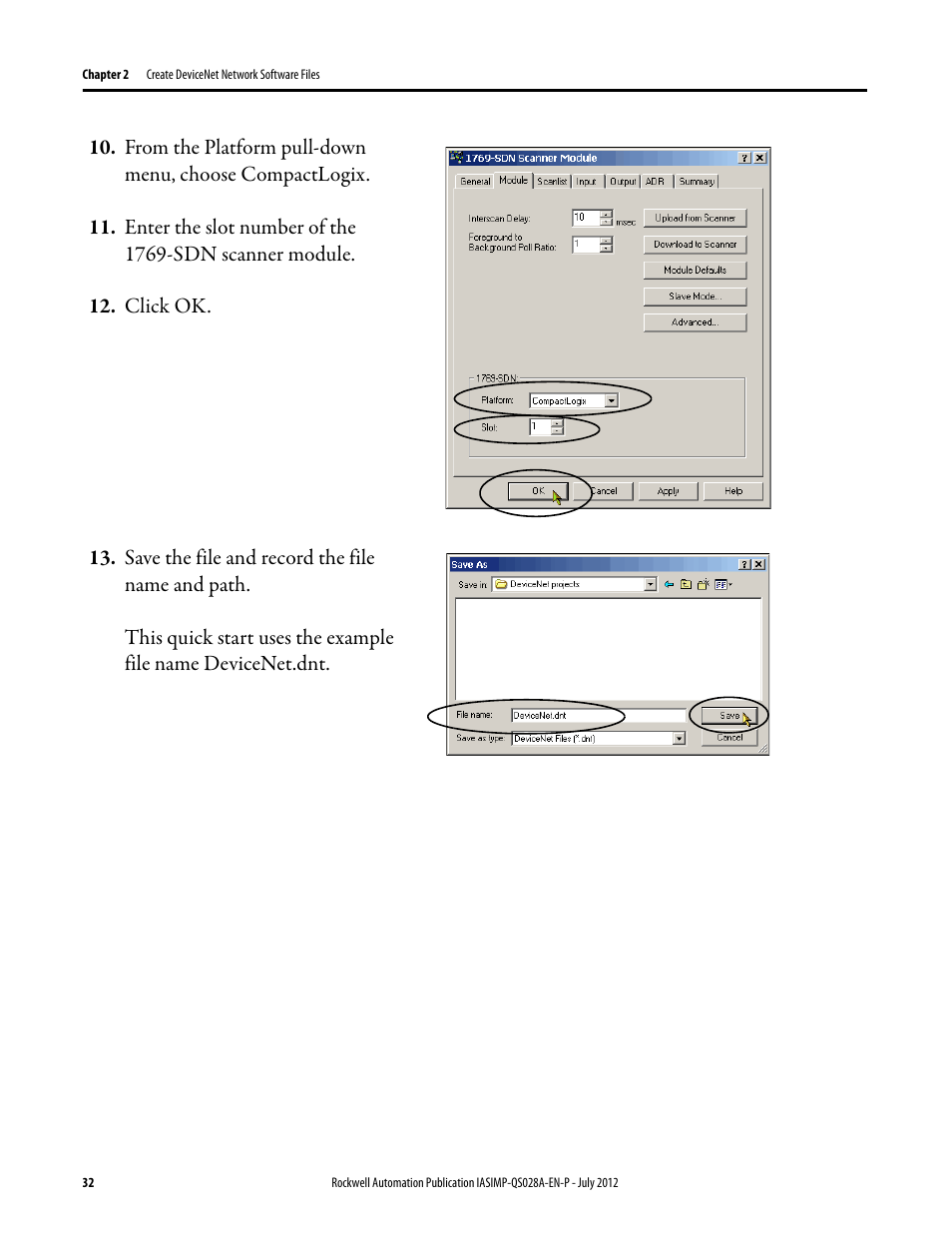 Rockwell Automation Logix5000 Control Systems: Connect PowerFlex 40 Drive over DeviceNet Quick Start User Manual | Page 32 / 54