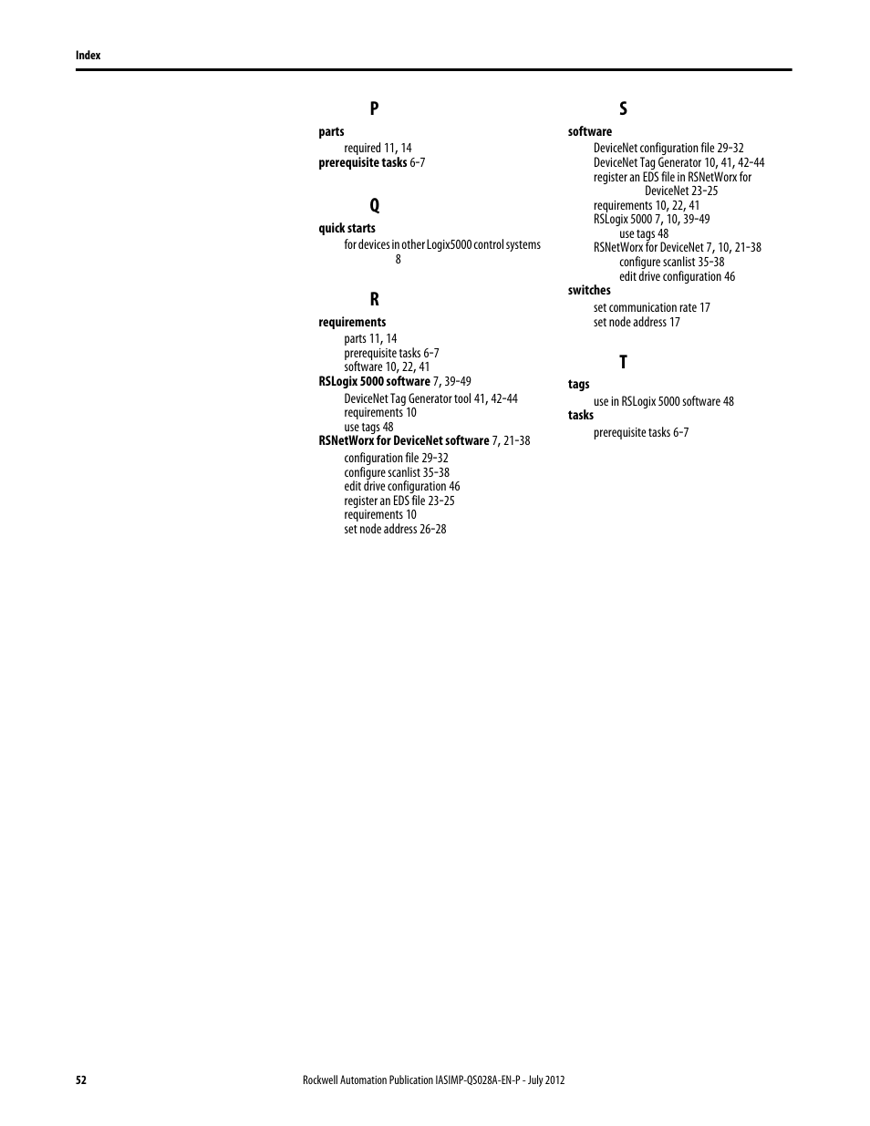 Rockwell Automation Logix5000 Control Systems: Connect PowerFlex 40 Drive over DeviceNet Quick Start User Manual | Page 52 / 54