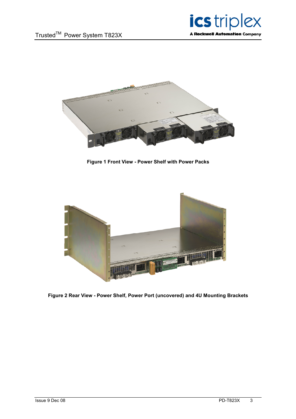 Trusted, Power system t823x | Rockwell Automation T823X Trusted Power System User Manual | Page 3 / 32