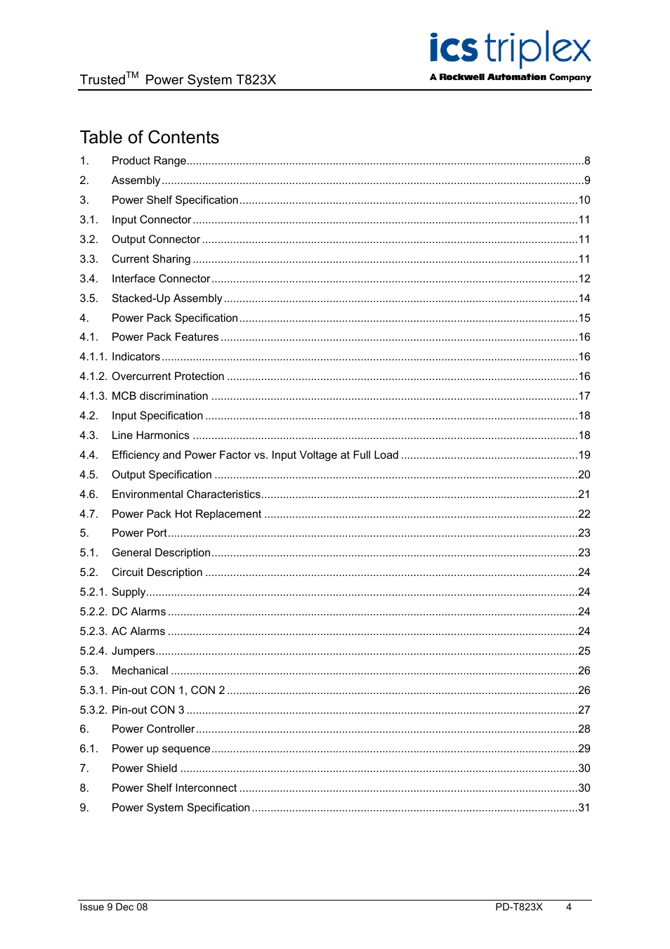 Rockwell Automation T823X Trusted Power System User Manual | Page 4 / 32