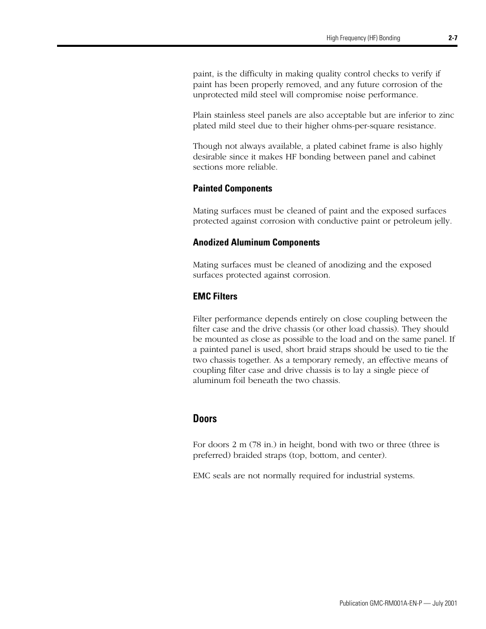 Doors, Doors -7 | Rockwell Automation System Design for the Control of Electrical Noise User Manual | Page 25 / 127