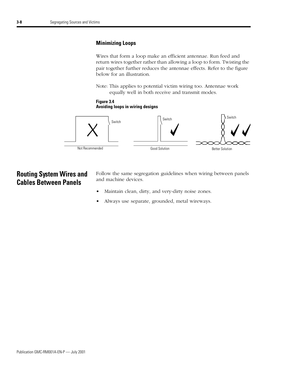 Routing system wires and cables between panels, Routing system wires and cables between panels -8 | Rockwell Automation System Design for the Control of Electrical Noise User Manual | Page 40 / 127