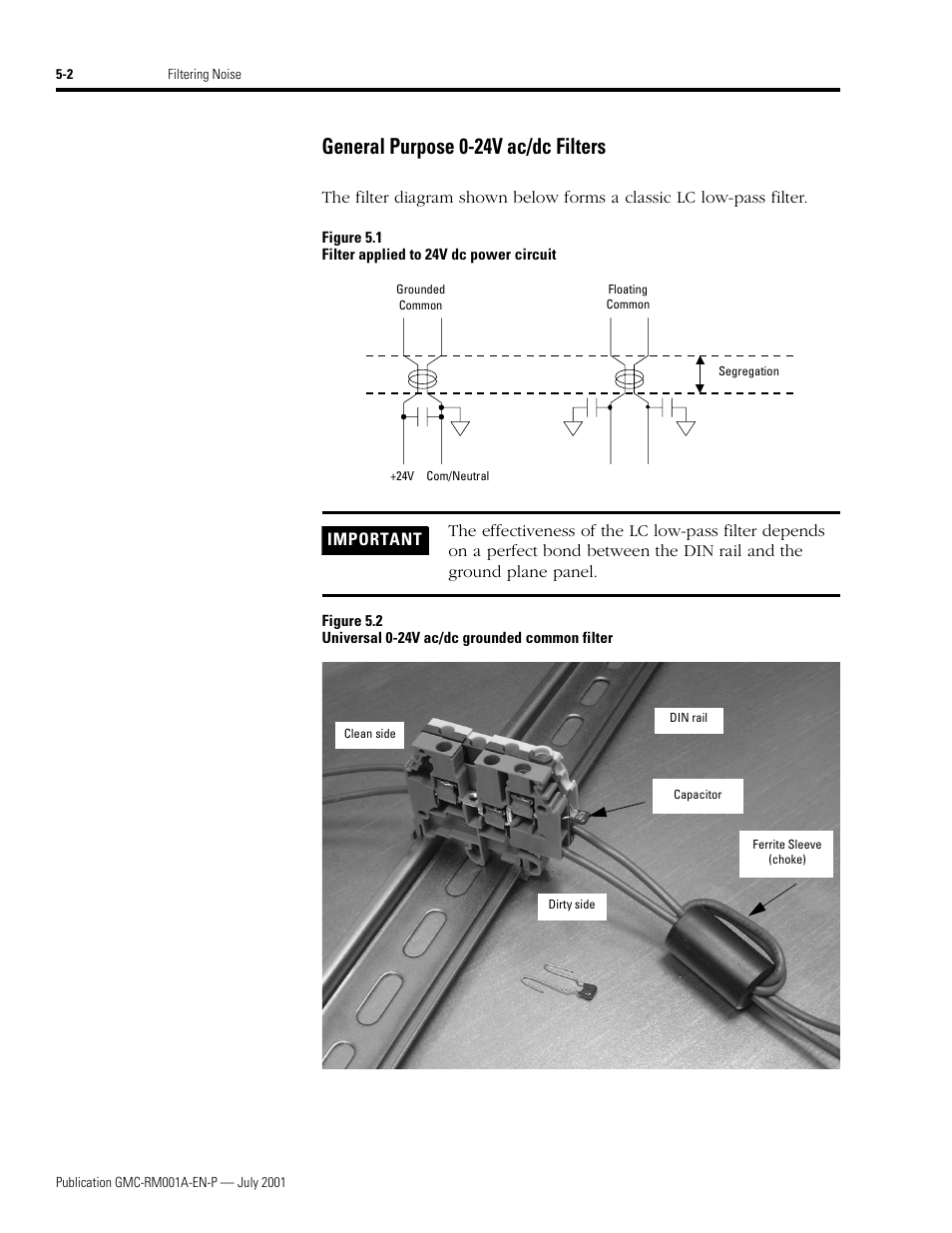 General purpose 0-24v ac/dc filters, General purpose 0-24v ac/dc filters -2 | Rockwell Automation System Design for the Control of Electrical Noise User Manual | Page 48 / 127