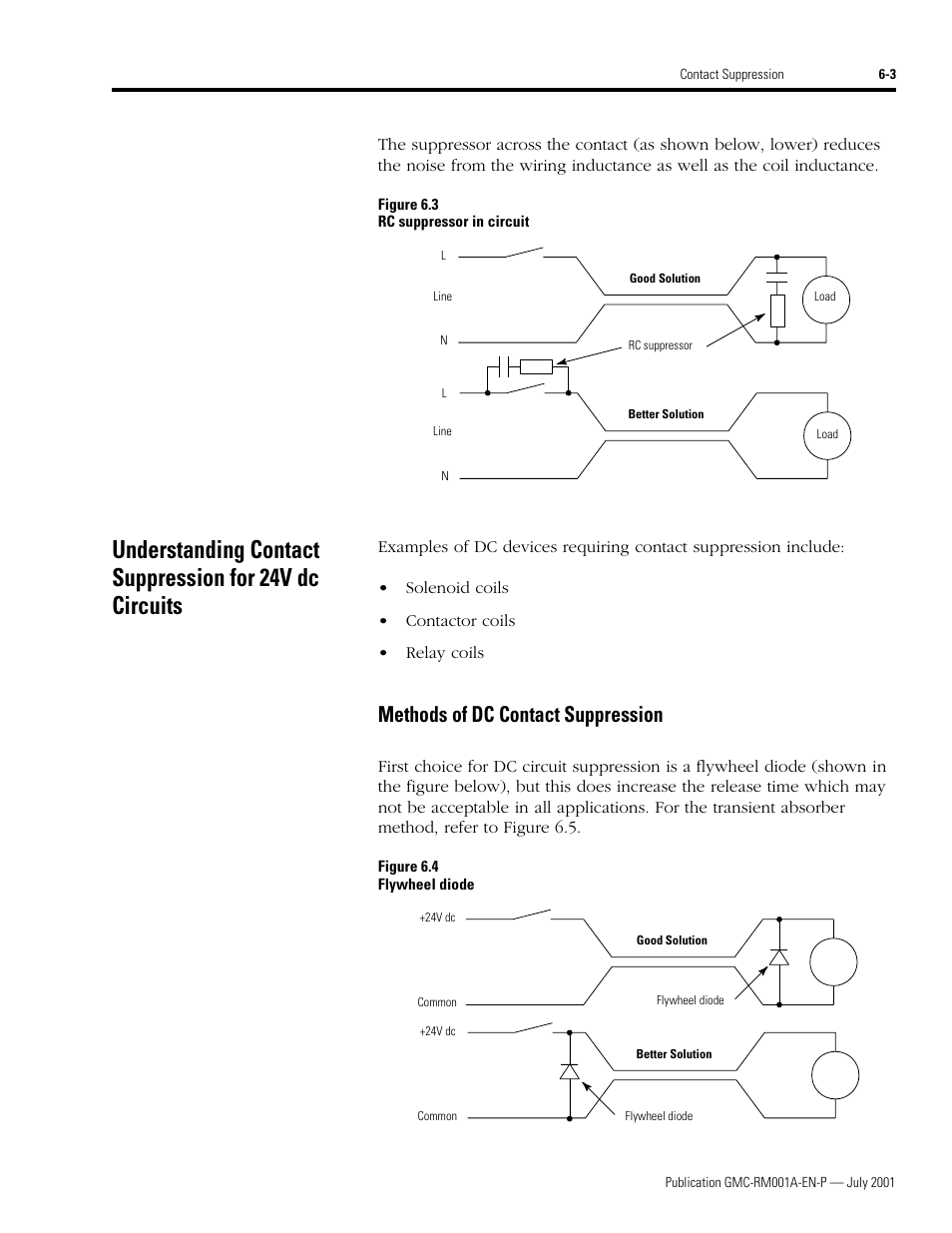 Methods of dc contact suppression, Methods of dc contact suppression -3 | Rockwell Automation System Design for the Control of Electrical Noise User Manual | Page 55 / 127