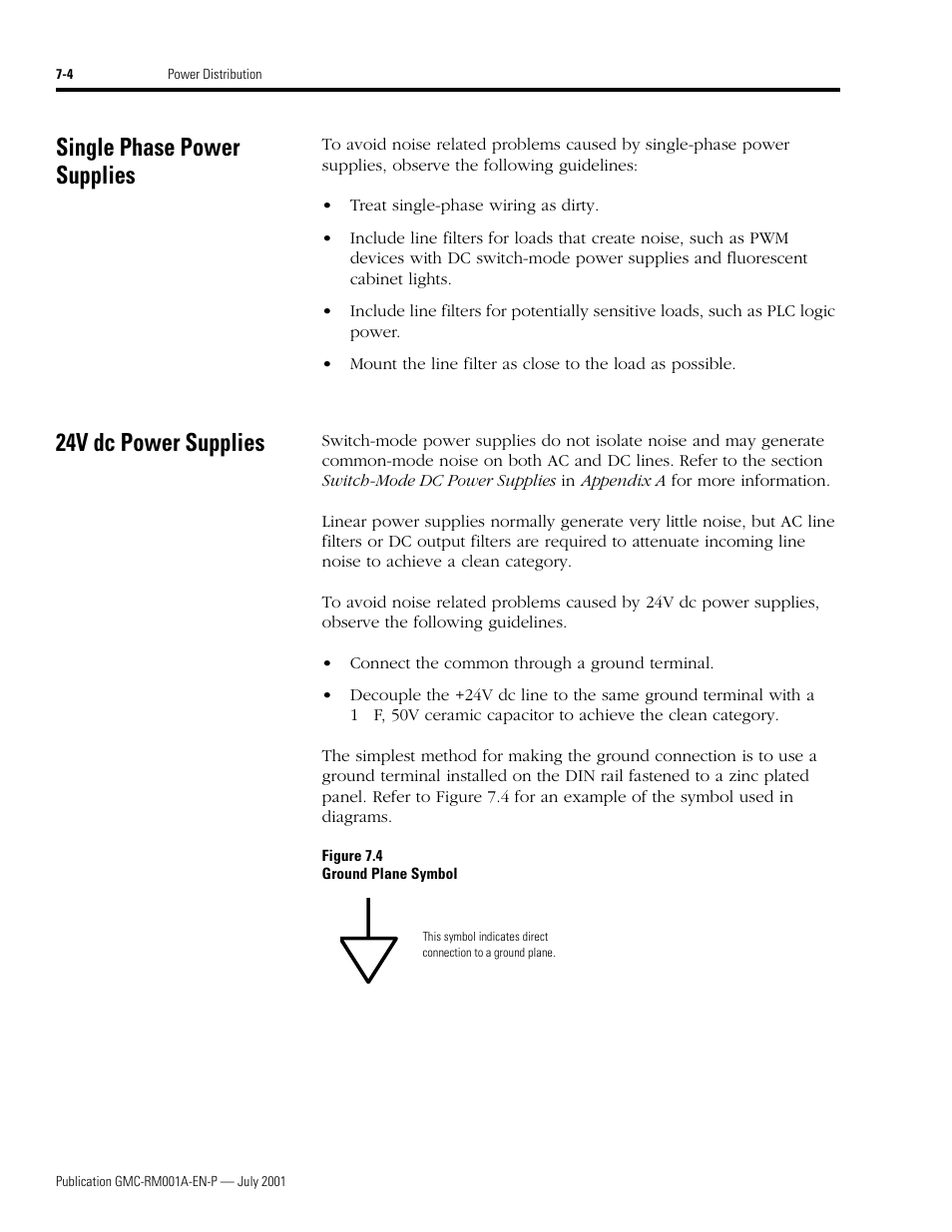 Single phase power supplies, 24v dc power supplies, Single phase power supplies -4 | 24v dc power supplies -4 | Rockwell Automation System Design for the Control of Electrical Noise User Manual | Page 62 / 127