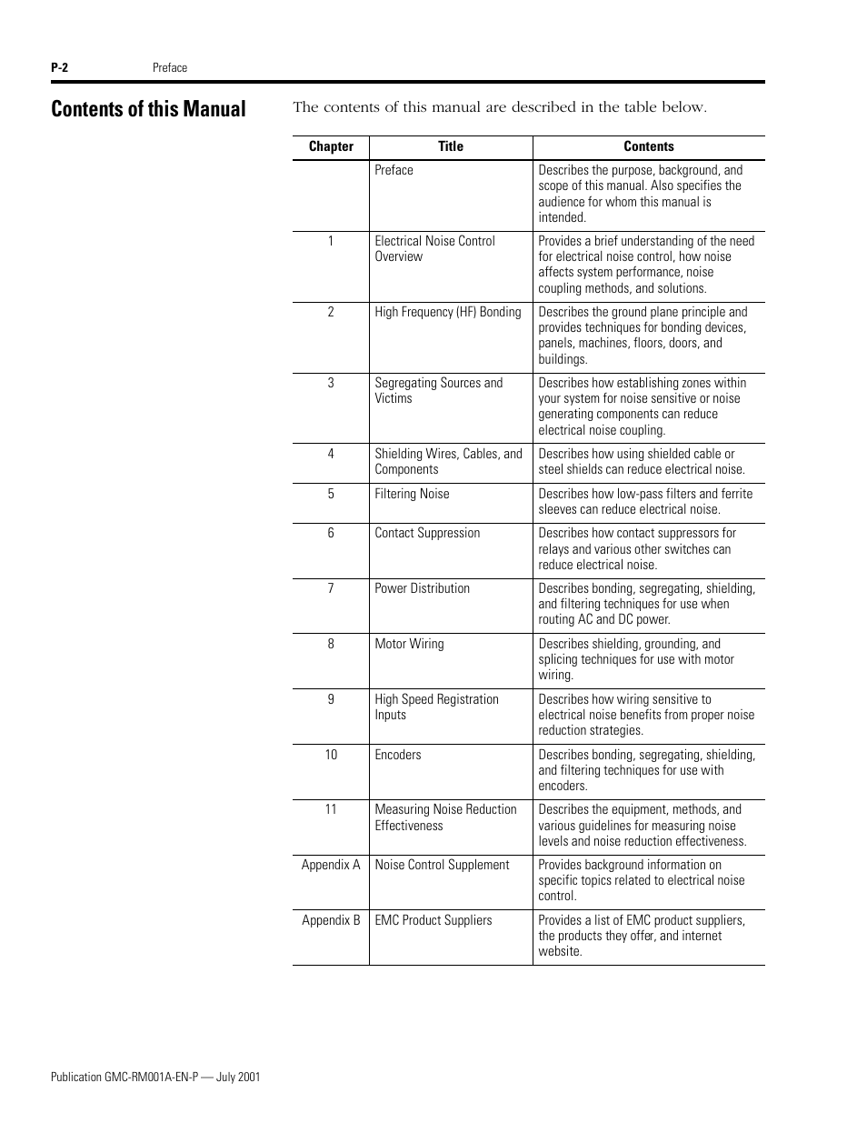 Contents of this manual | Rockwell Automation System Design for the Control of Electrical Noise User Manual | Page 8 / 127