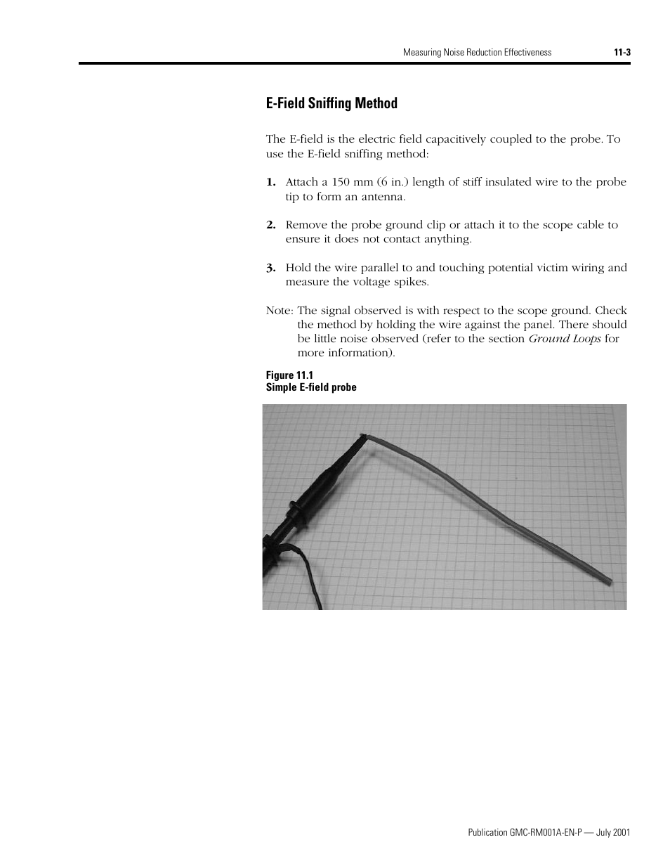 E-field sniffing method, E-field sniffing method -3 | Rockwell Automation System Design for the Control of Electrical Noise User Manual | Page 93 / 127