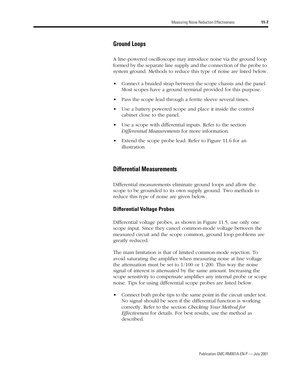 Ground loops, Differential measurements, Ground loops -7 differential measurements -7 | Rockwell Automation System Design for the Control of Electrical Noise User Manual | Page 97 / 127