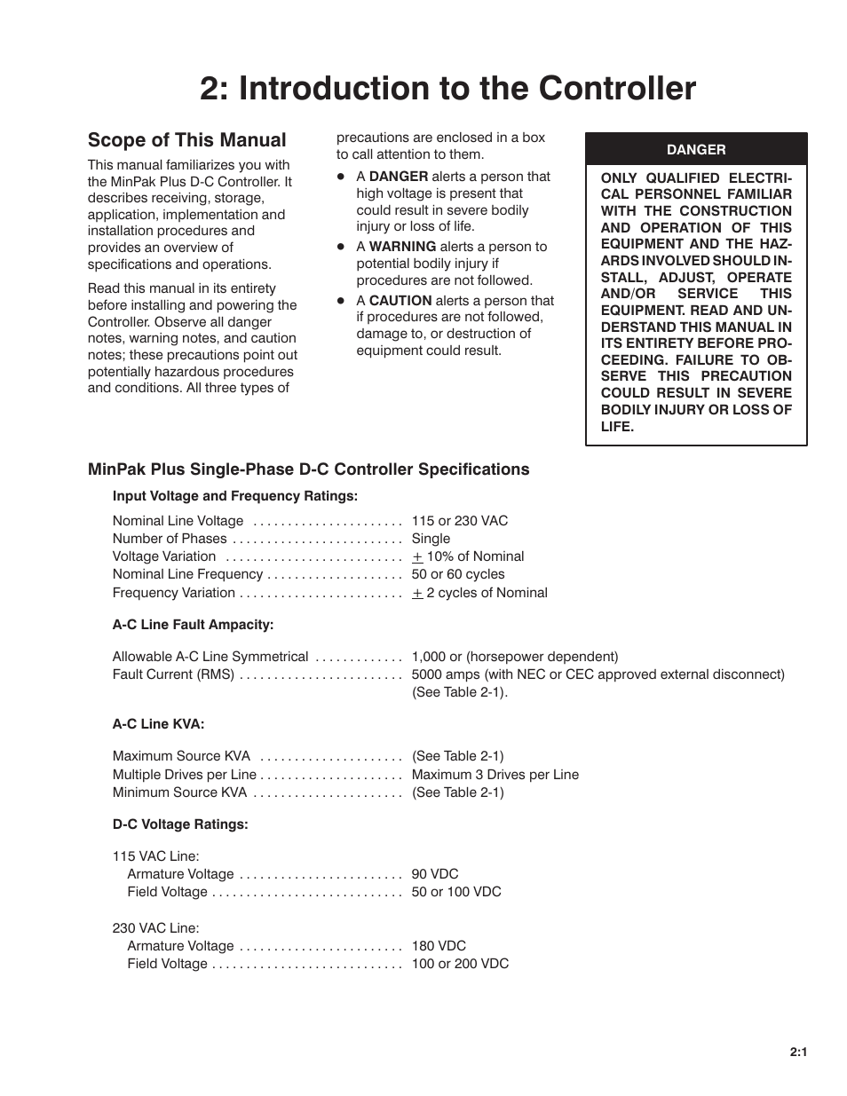 Introduction to the controller, Scope of this manual | Rockwell Automation MinPak Plus DC Drive User Manual User Manual | Page 6 / 74