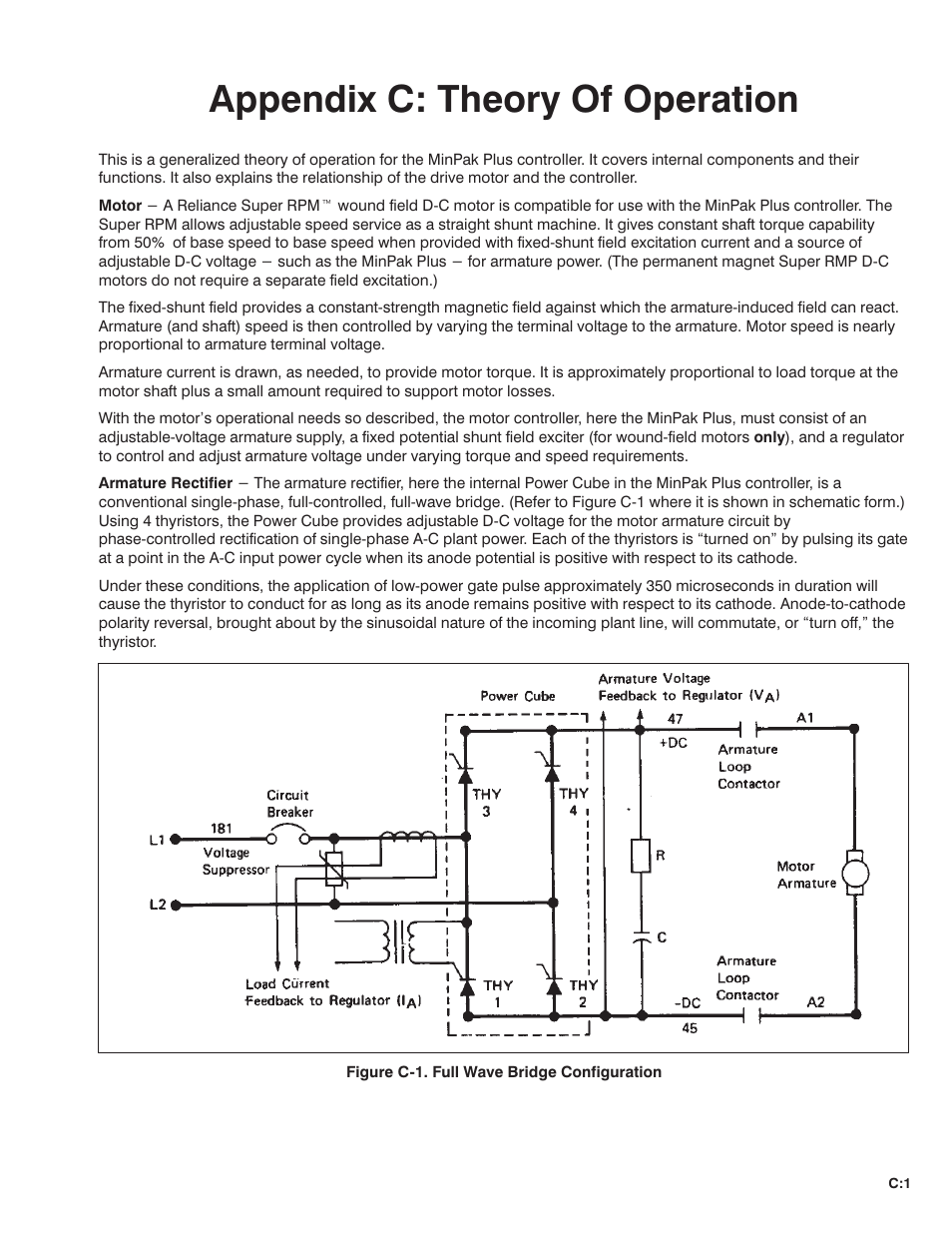 Appendix c: theoryof operation | Rockwell Automation MinPak Plus DC Drive User Manual User Manual | Page 69 / 74