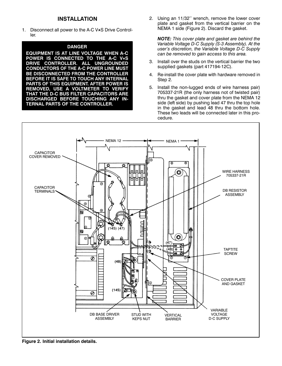 Installation | Rockwell Automation 34C473 General Purpose AC Drive DB Kit 5, 7-1/2, 10HP 3-Ph User Manual | Page 2 / 8