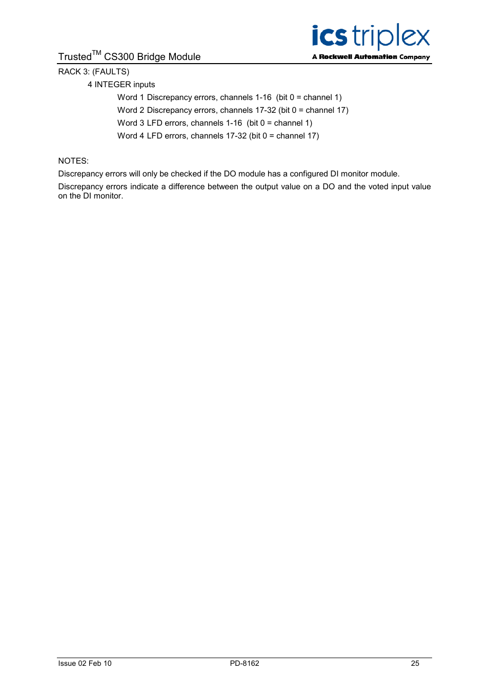 Trusted, Cs300 bridge module | Rockwell Automation CS300 Trusted Bridge Module User Manual | Page 25 / 34