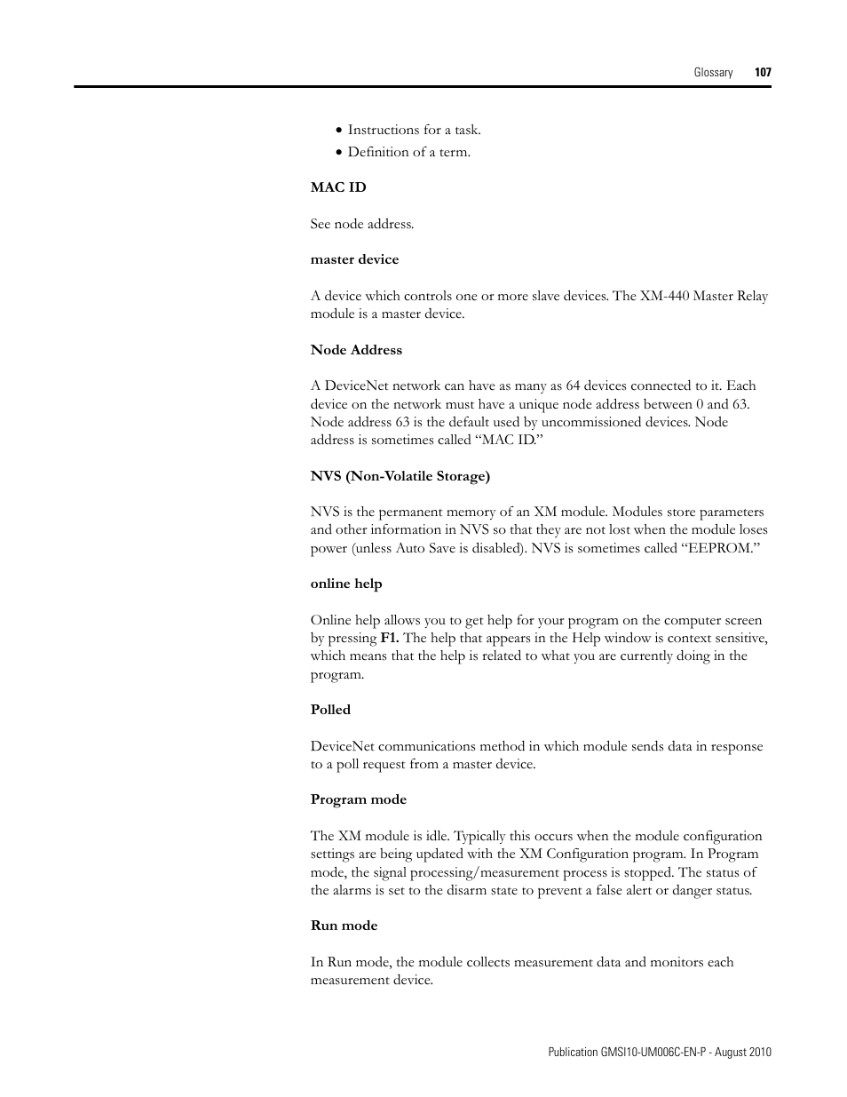 Rockwell Automation 1440-TPR06-00RE XM-360 Process Module User Manual | Page 115 / 121