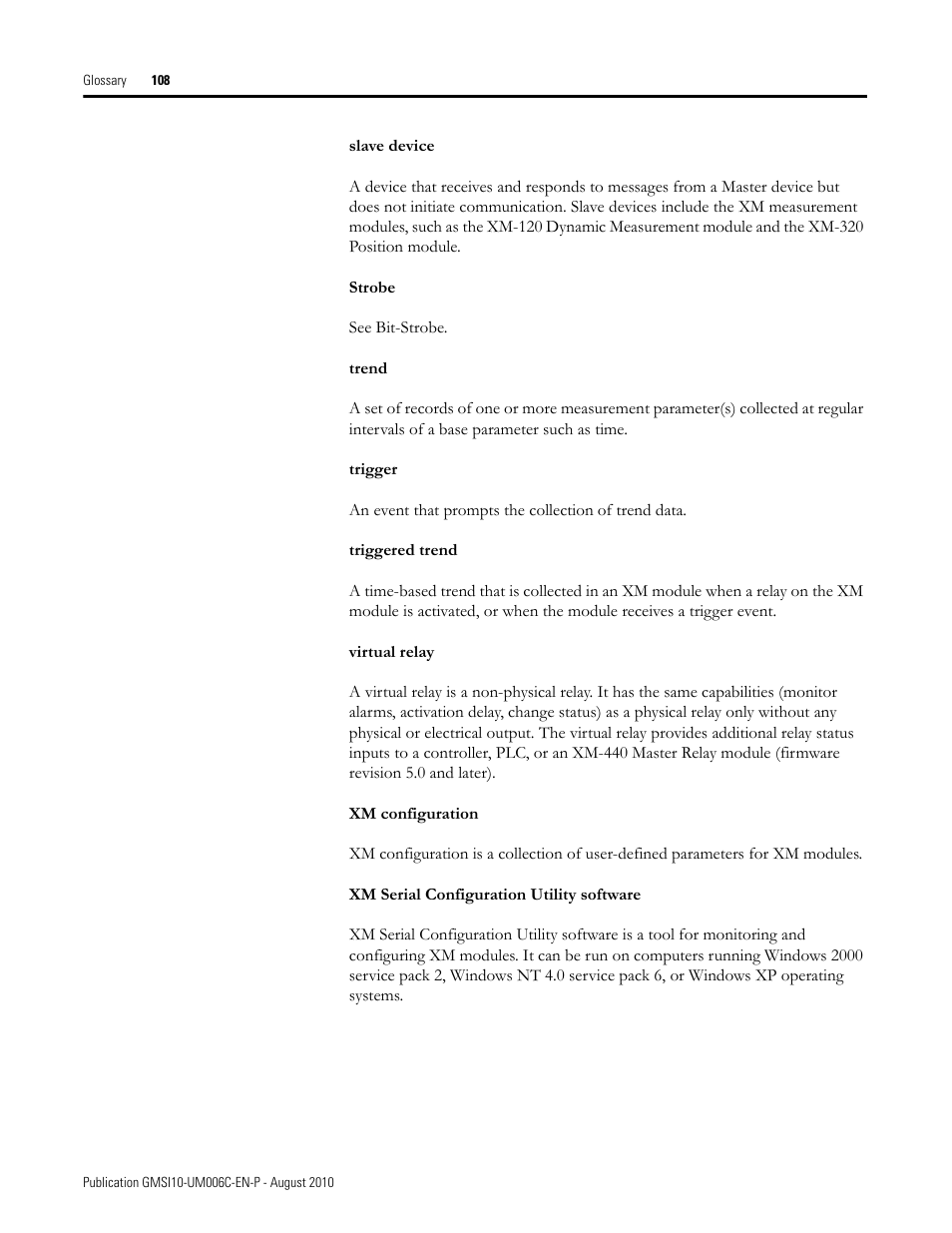 Rockwell Automation 1440-TPR06-00RE XM-360 Process Module User Manual | Page 116 / 121