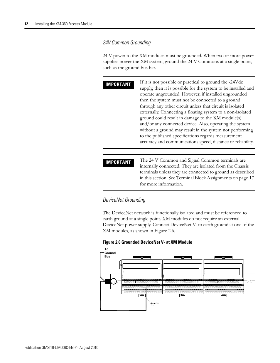 Rockwell Automation 1440-TPR06-00RE XM-360 Process Module User Manual | Page 20 / 121