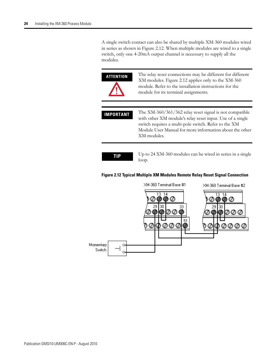 Rockwell Automation 1440-TPR06-00RE XM-360 Process Module User Manual | Page 32 / 121