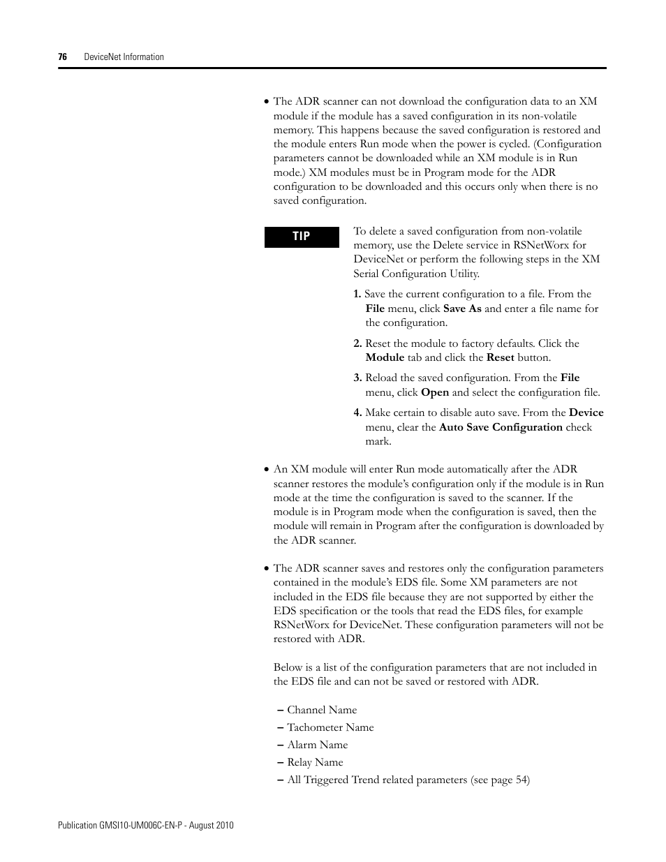Rockwell Automation 1440-TPR06-00RE XM-360 Process Module User Manual | Page 84 / 121