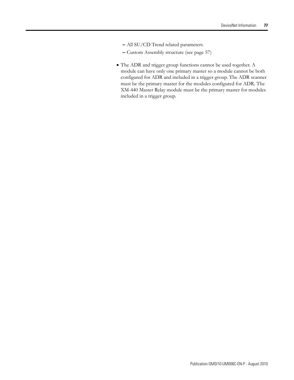 Rockwell Automation 1440-TPR06-00RE XM-360 Process Module User Manual | Page 85 / 121