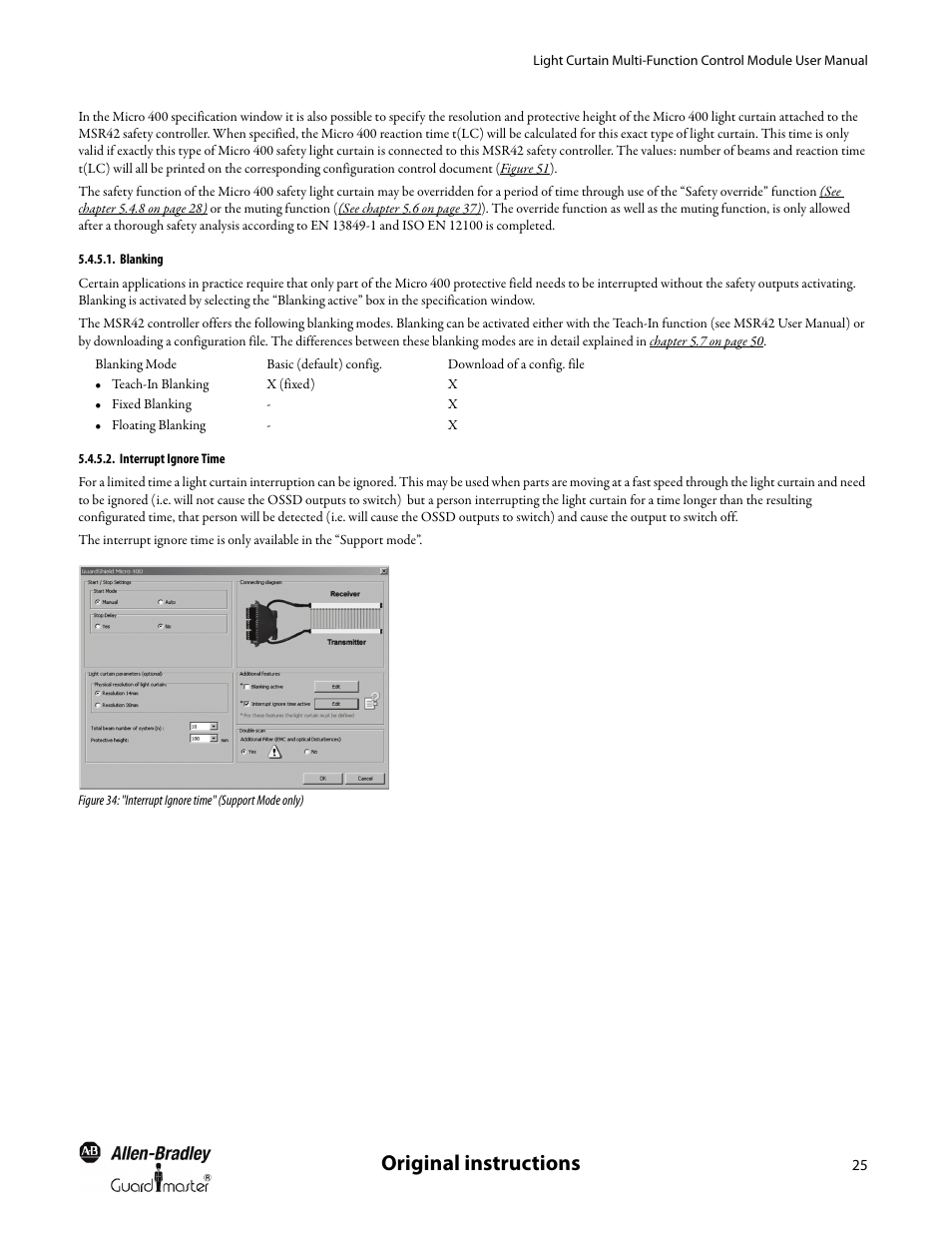 Original instructions | Rockwell Automation MSR42 Curtains Configuration and Diagnostic Software Tool User Manual User Manual | Page 27 / 60