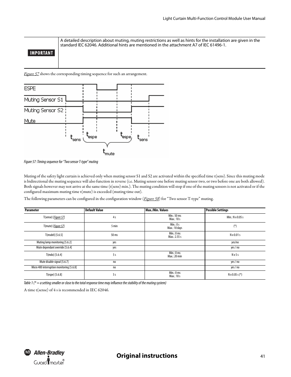 Original instructions | Rockwell Automation MSR42 Curtains Configuration and Diagnostic Software Tool User Manual User Manual | Page 43 / 60