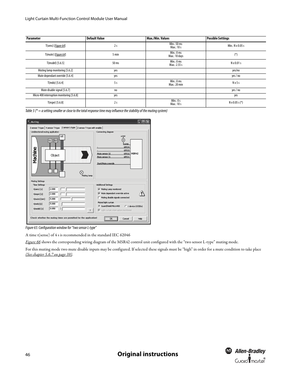 Original instructions | Rockwell Automation MSR42 Curtains Configuration and Diagnostic Software Tool User Manual User Manual | Page 48 / 60
