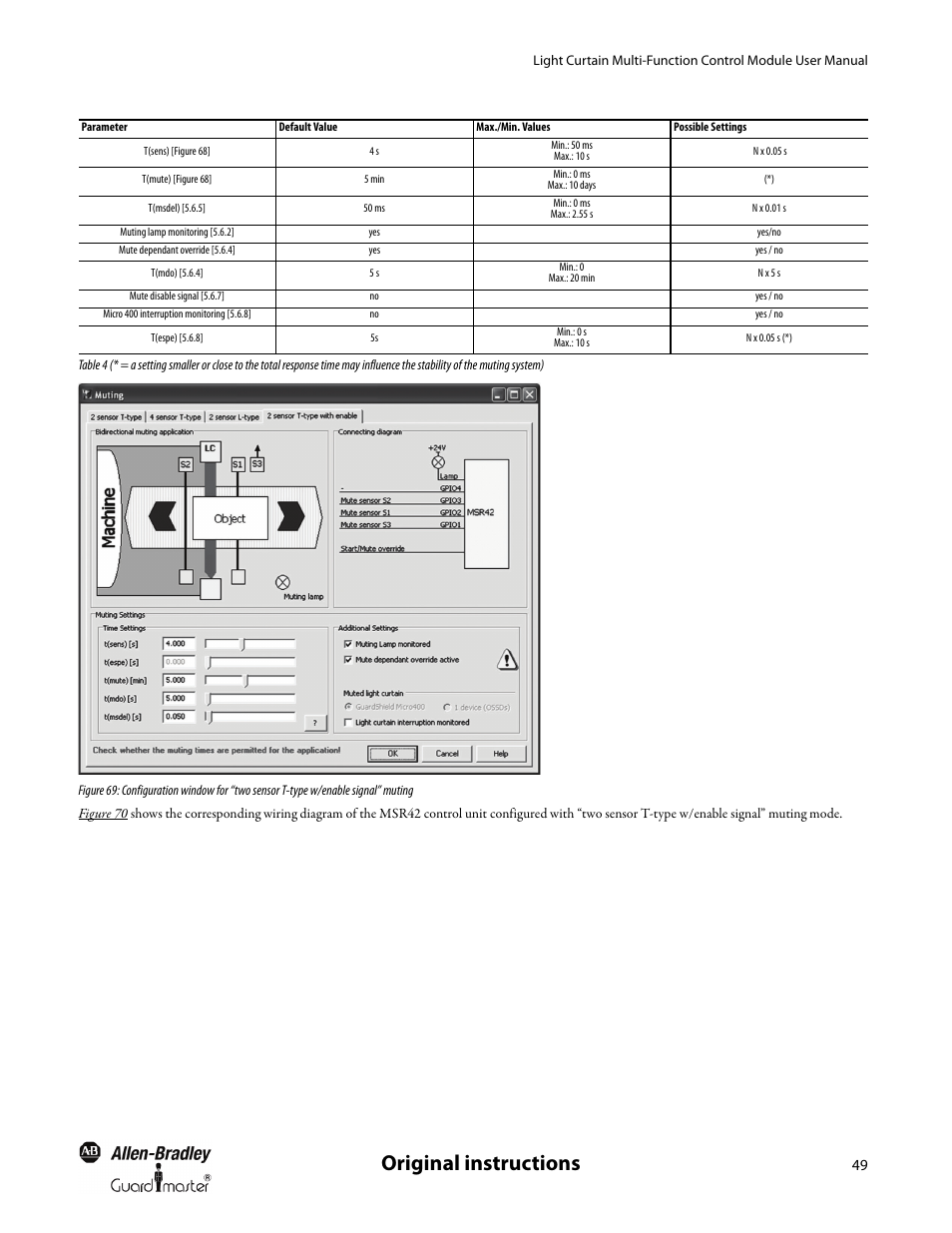 Original instructions | Rockwell Automation MSR42 Curtains Configuration and Diagnostic Software Tool User Manual User Manual | Page 51 / 60