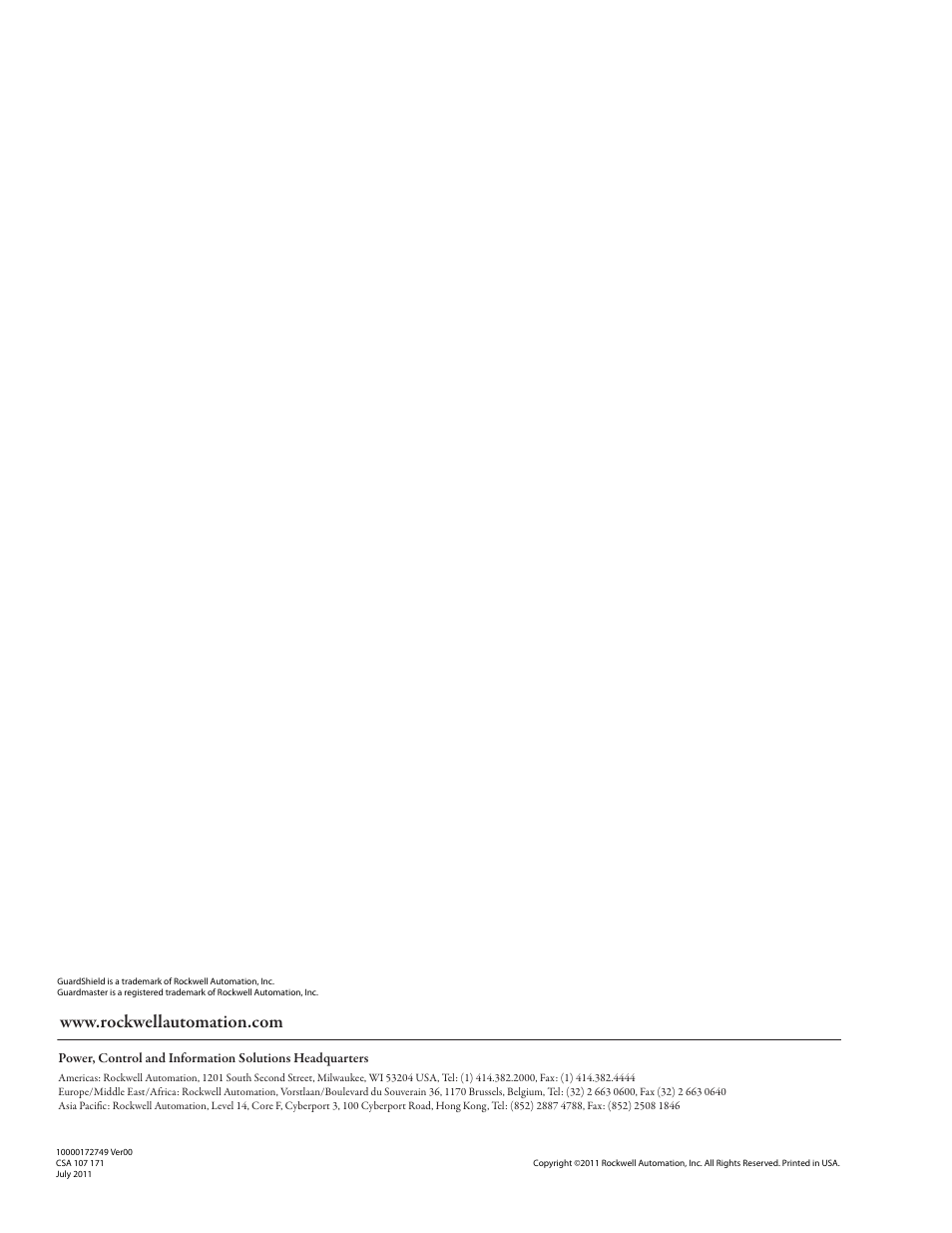 Rockwell Automation MSR42 Curtains Configuration and Diagnostic Software Tool User Manual User Manual | Page 60 / 60