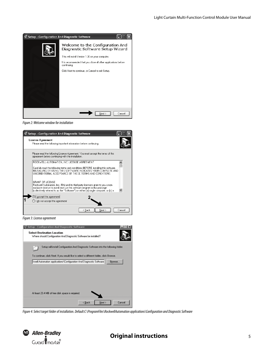 Original instructions | Rockwell Automation MSR42 Curtains Configuration and Diagnostic Software Tool User Manual User Manual | Page 7 / 60