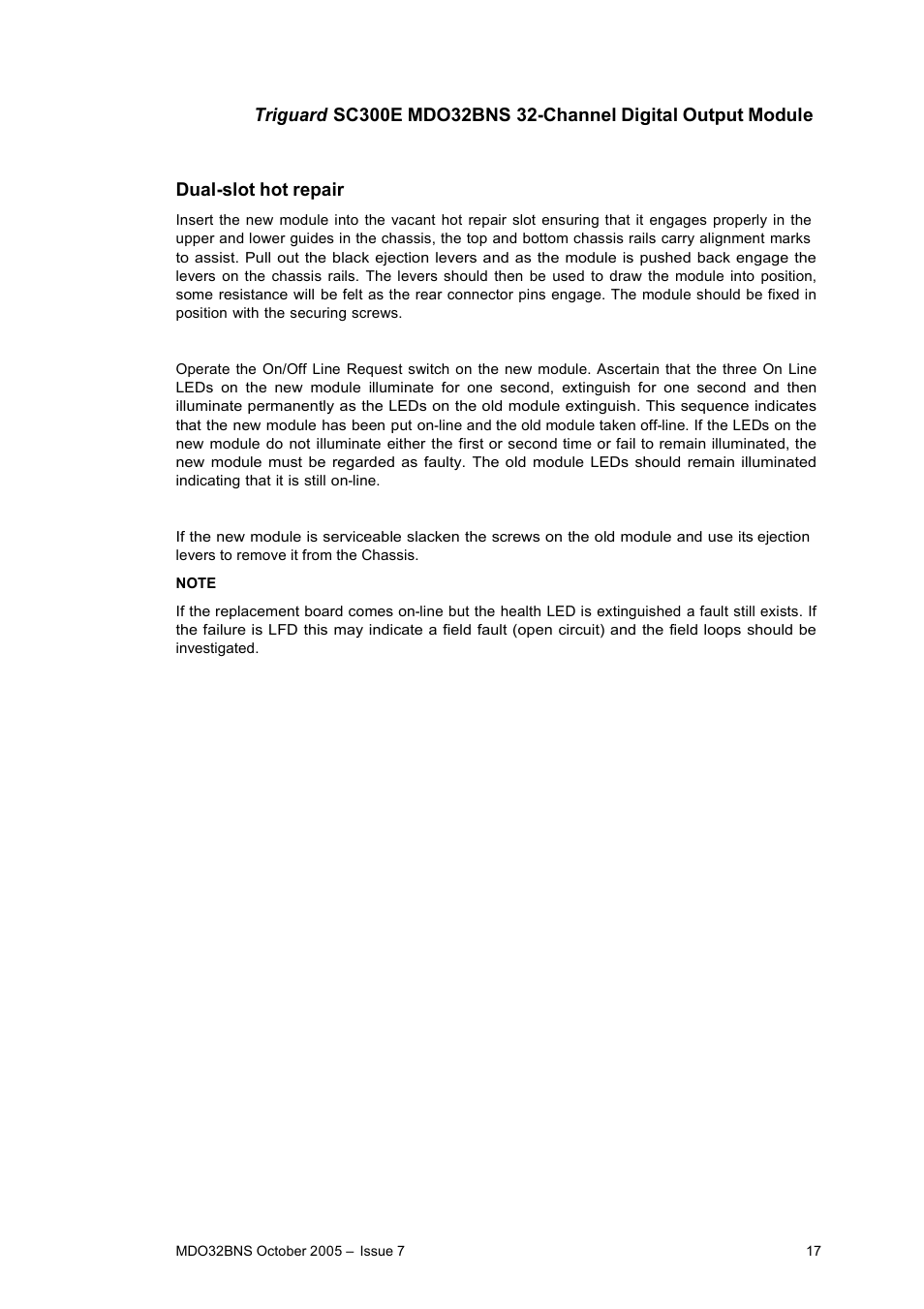 Rockwell Automation MDO32BNS 32-Channel Digital Output Module User Manual | Page 17 / 18