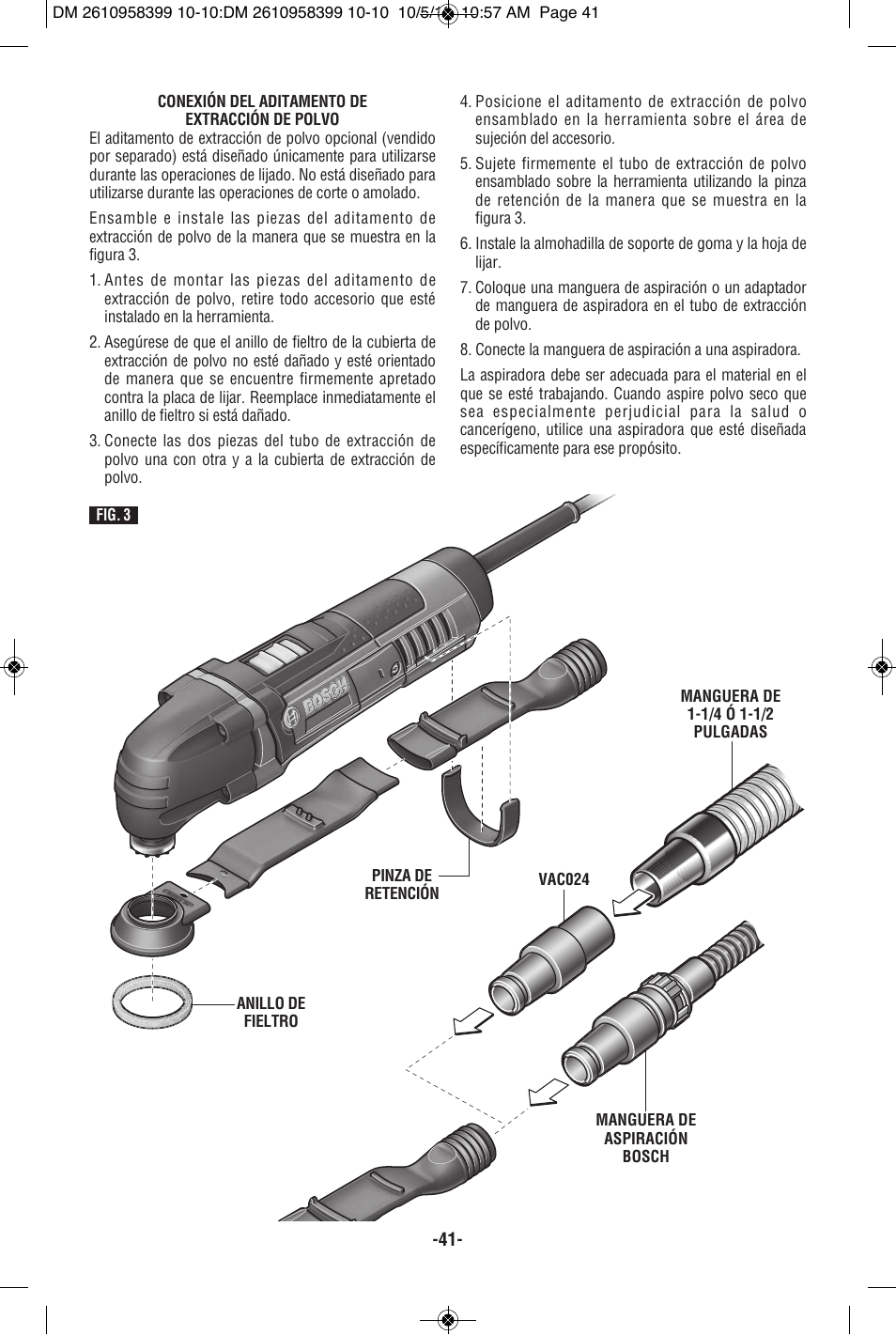 Bosch MX25E User Manual | Page 41 / 52