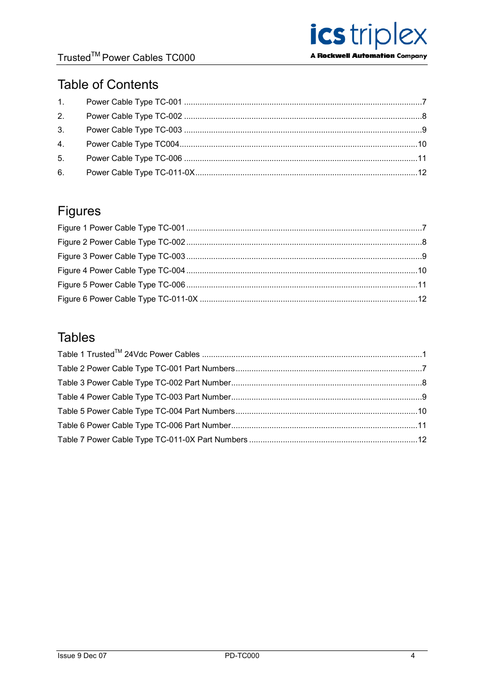 Rockwell Automation TC000 Trusted TC000 Power Cables User Manual | Page 4 / 14