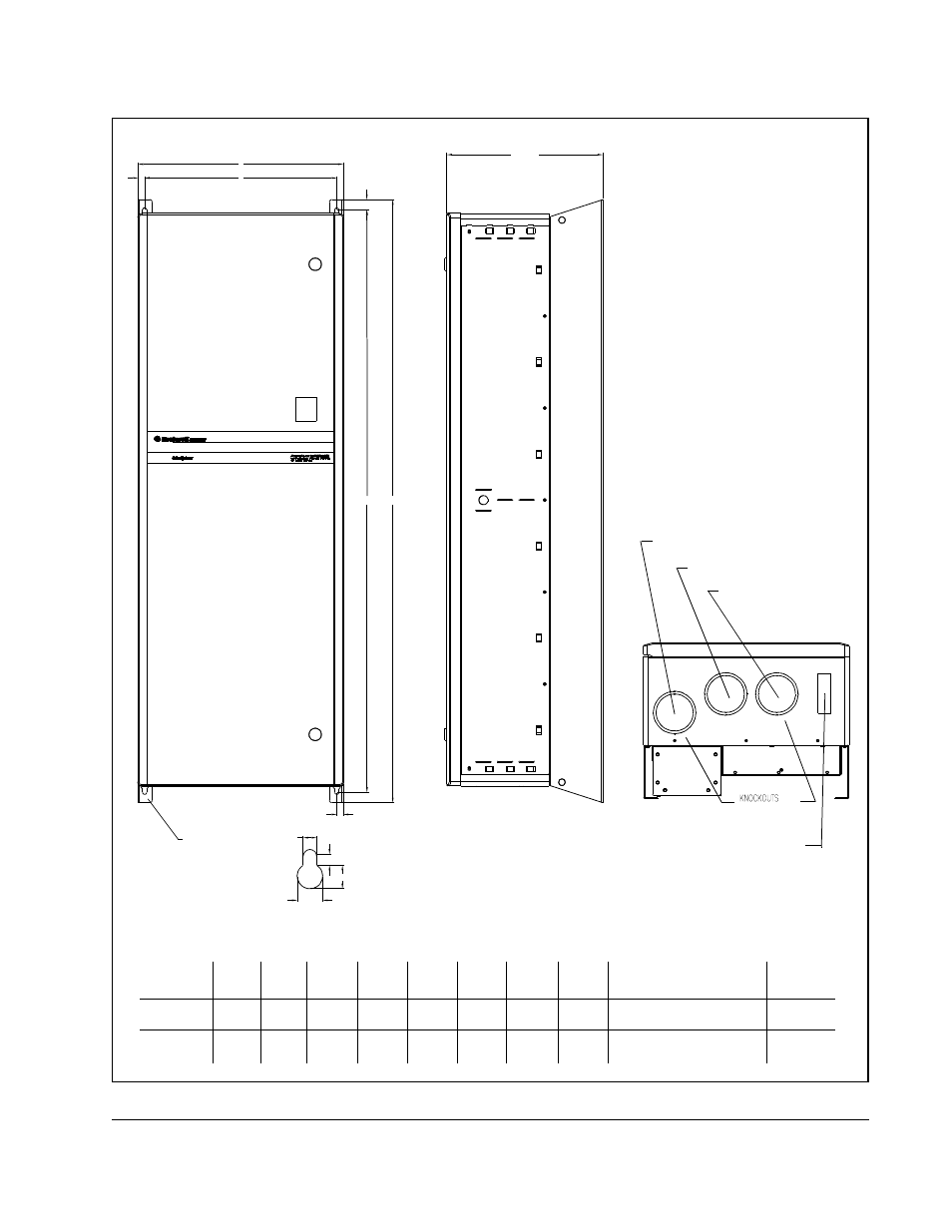 Installation guidelines, Figure 3.3 – e frame dimensions | Rockwell Automation SA3100 AC Power Modules User Manual | Page 23 / 122