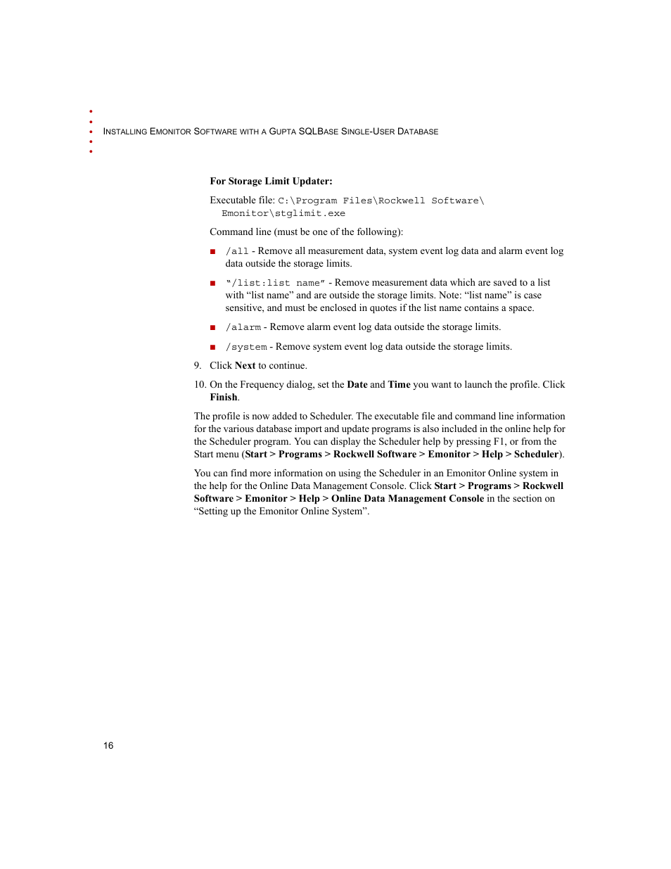 Rockwell Automation Emonitor with a Gupta Single-User Database User Manual | Page 20 / 50