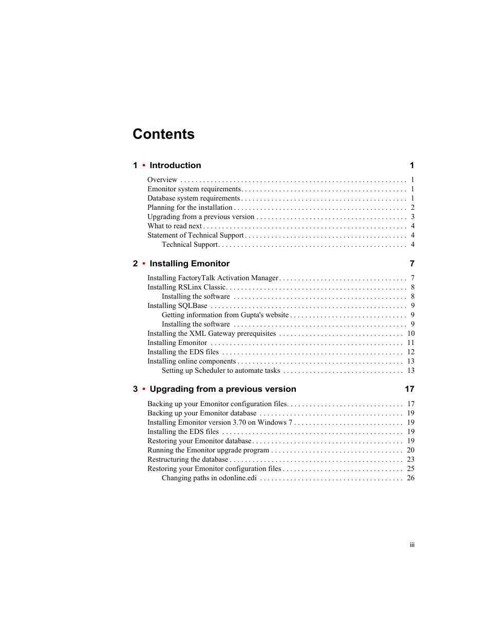 Rockwell Automation Emonitor with a Gupta Single-User Database User Manual | Page 3 / 50