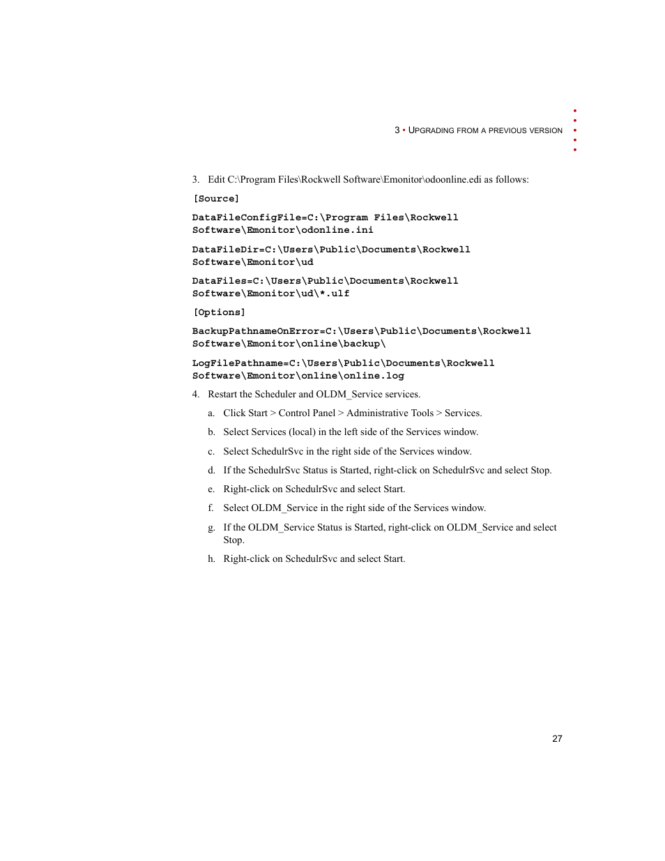 Rockwell Automation Emonitor with a Gupta Single-User Database User Manual | Page 31 / 50