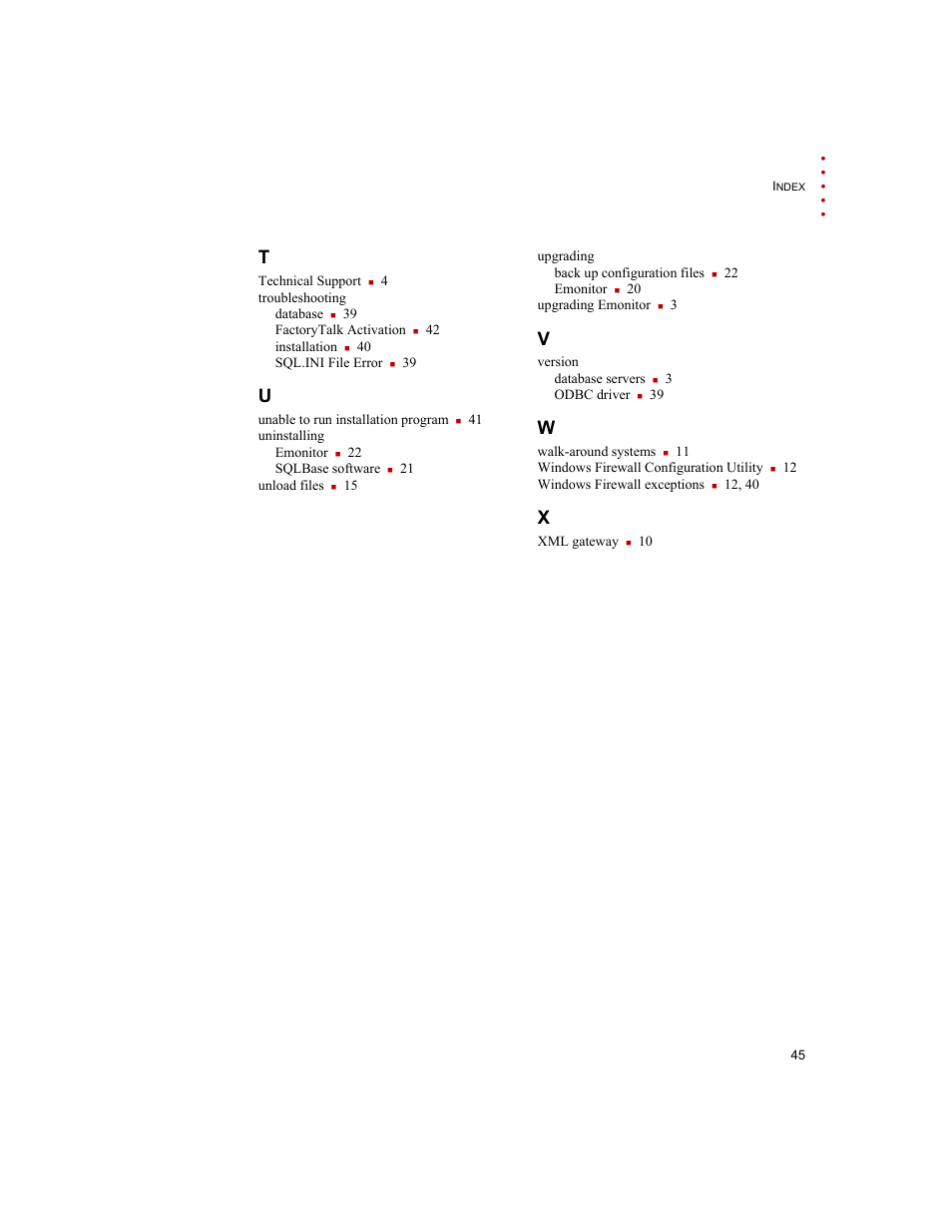 Rockwell Automation Emonitor with a Gupta Single-User Database User Manual | Page 49 / 50
